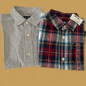 Lot of two The Children’s Place Oxford button down shirt size 4